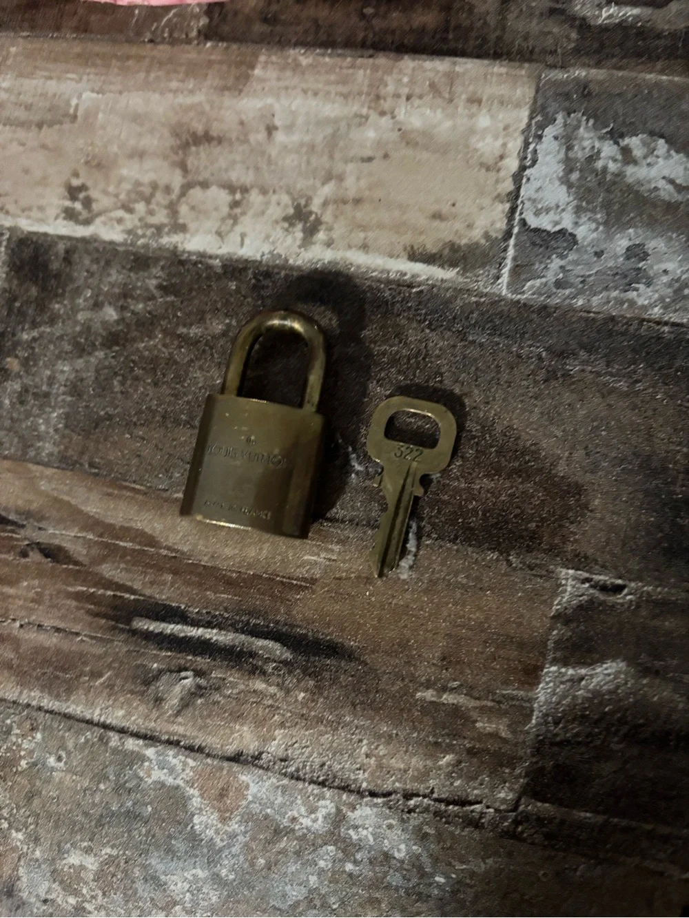 Louis Vuitton Brass Padlock with Key - Small Brass Lock